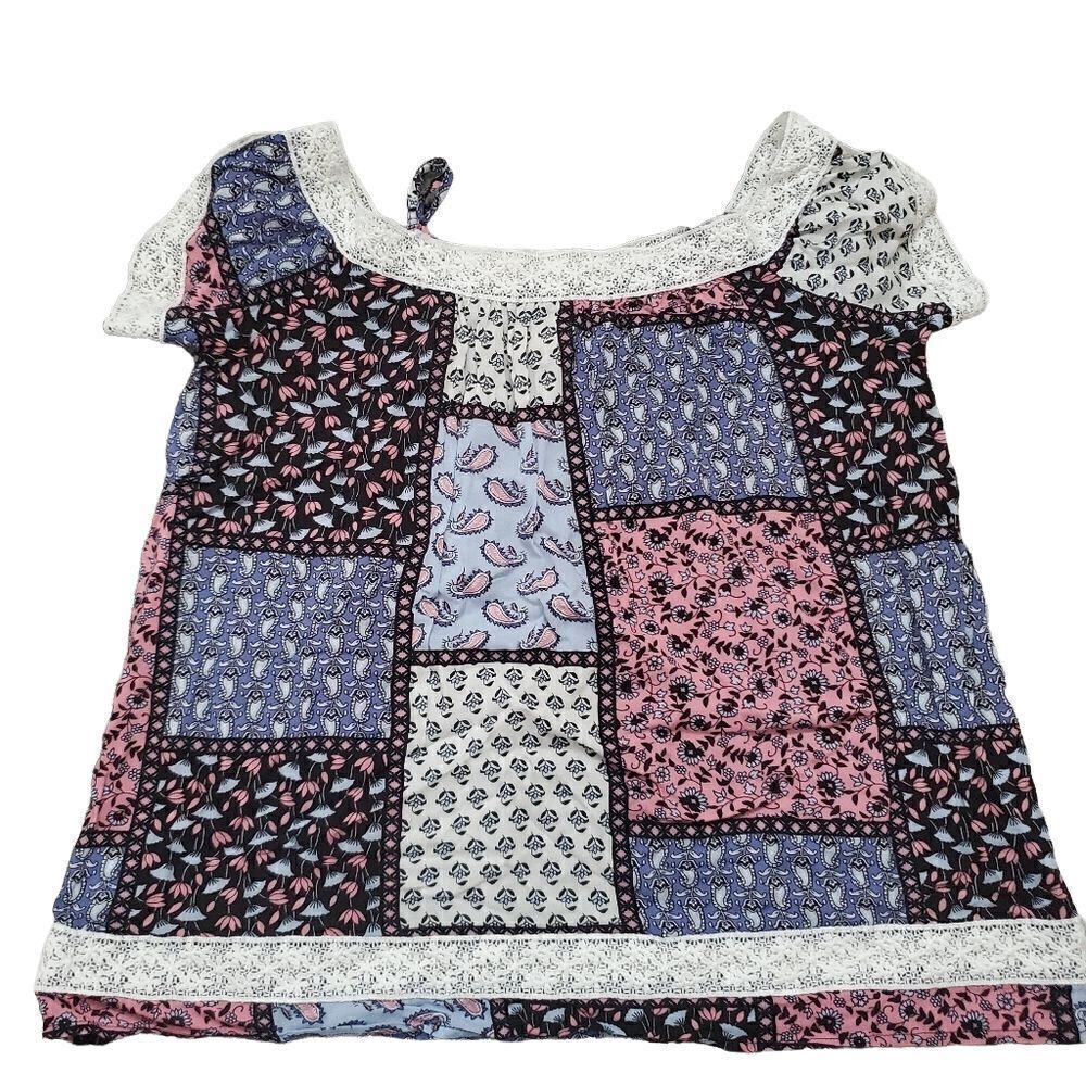 KIDPIK Girls Lace Edged Top